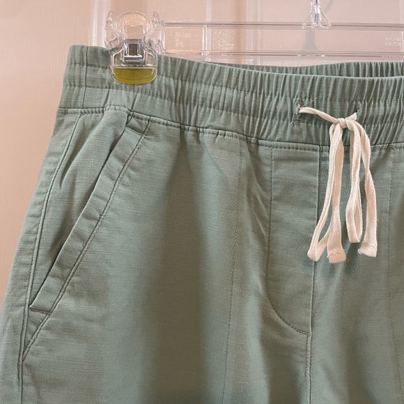 Talbots Drawstring Cuffed Pant Relaxed size XS sage green - Picture 2 of 9